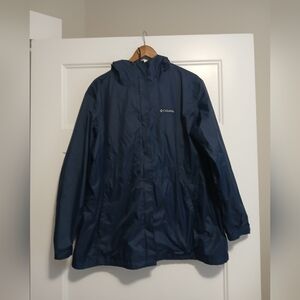 Columbia Men's Dark Blue Raincoat